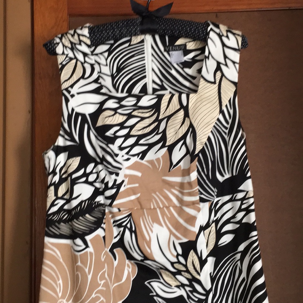 Venus brown floral sheath dress.